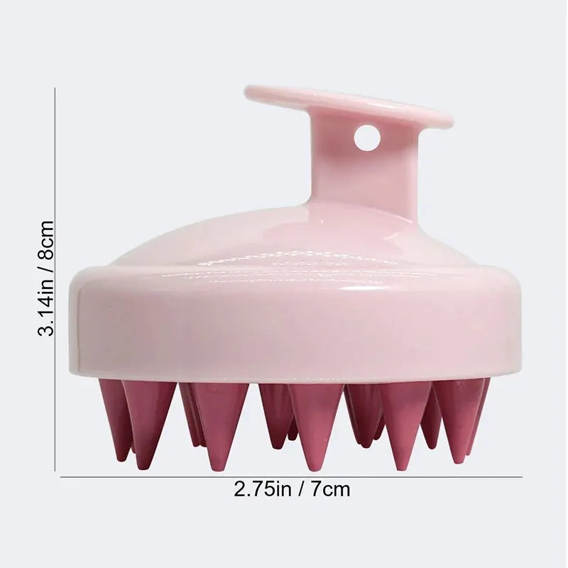 Silicone Shampoo Brush Head For Scalp Massage And Hair Washing