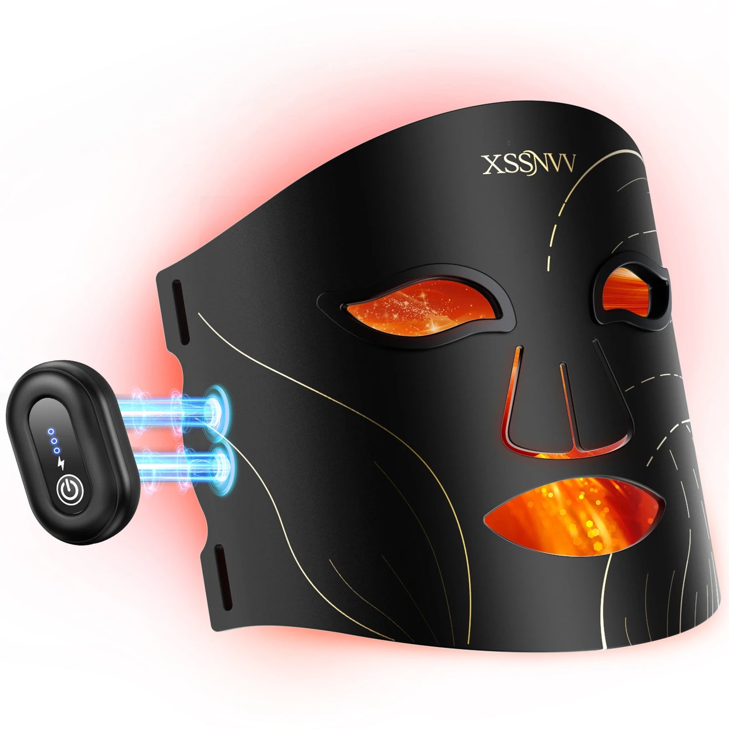 Rechargeable Wireless Led Beauty Mask For Advanced Facial Skin Care