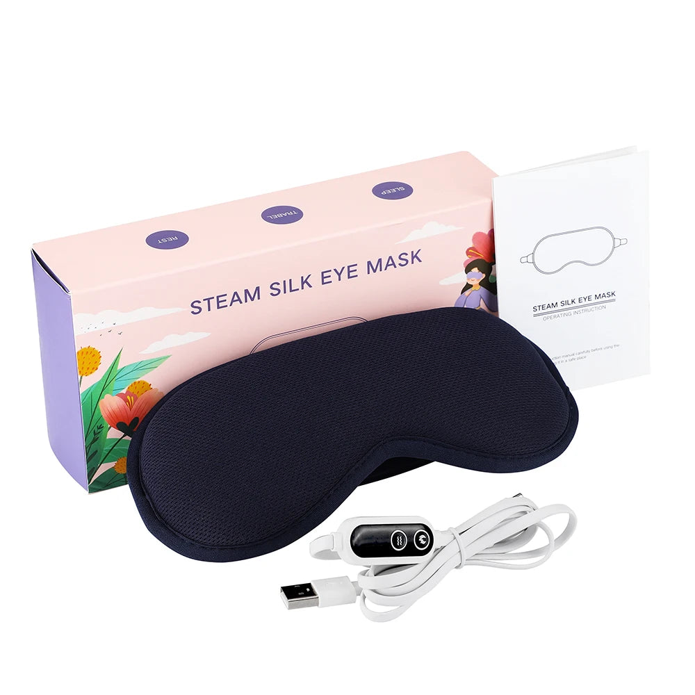 Hailicare Electric Steam Eye Mask With 3D Massage Smart Timing