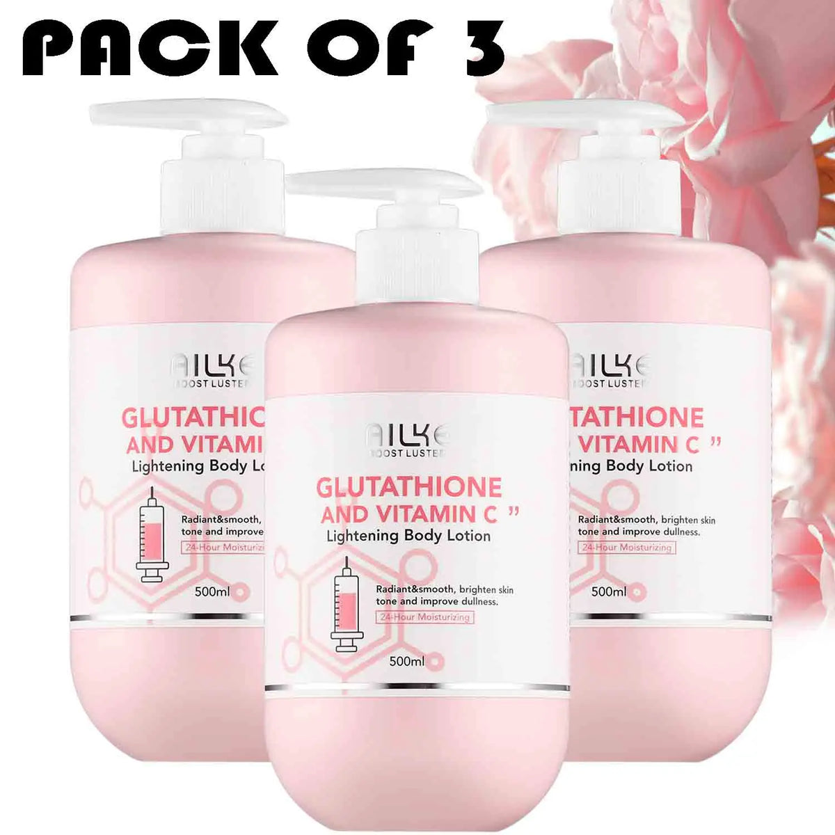AILKE Glutathione and Vitamin C Brightening Moisturizing Skincare Set