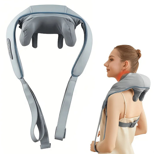 Shiatsu Neck And Shoulder Massager With Heat And Wireless Rechargeable