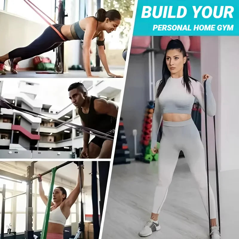 TPE Elastic Band Set For Pull Up Strength Training Fitness