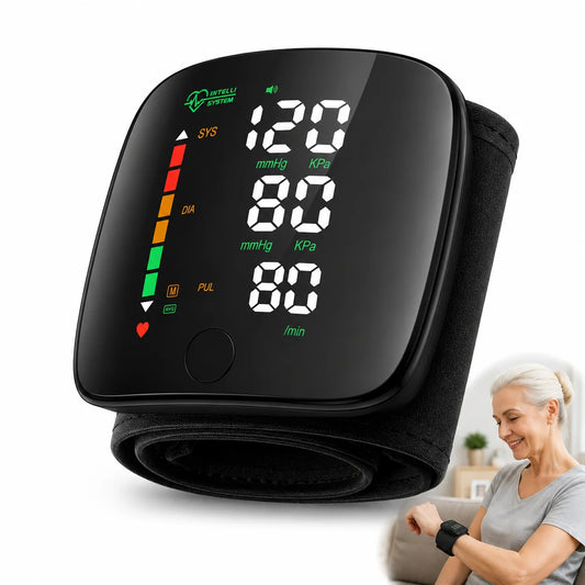 Jitesy Wrist Blood Pressure Monitor Digital Voice Large Led Display