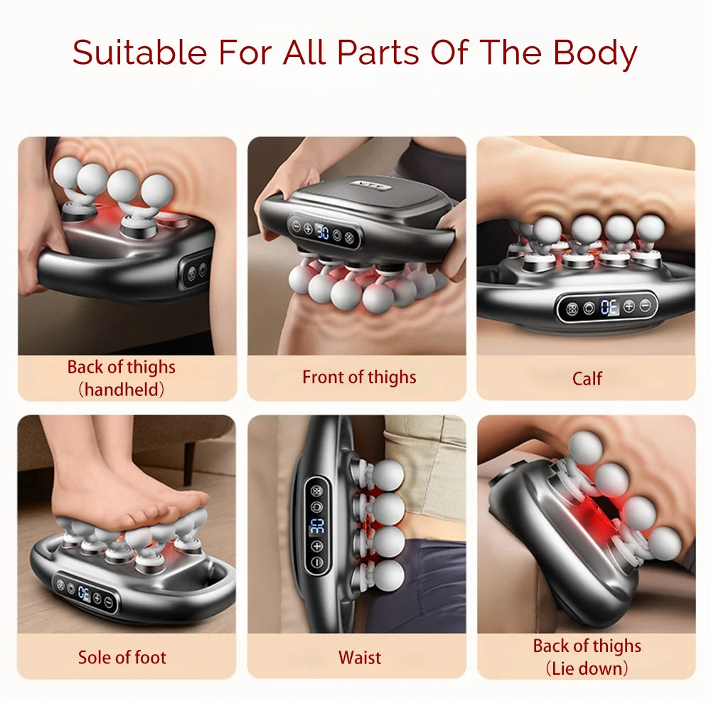 Foreverlily 16-Head Fascia Gun High-Frequency Vibration Massage