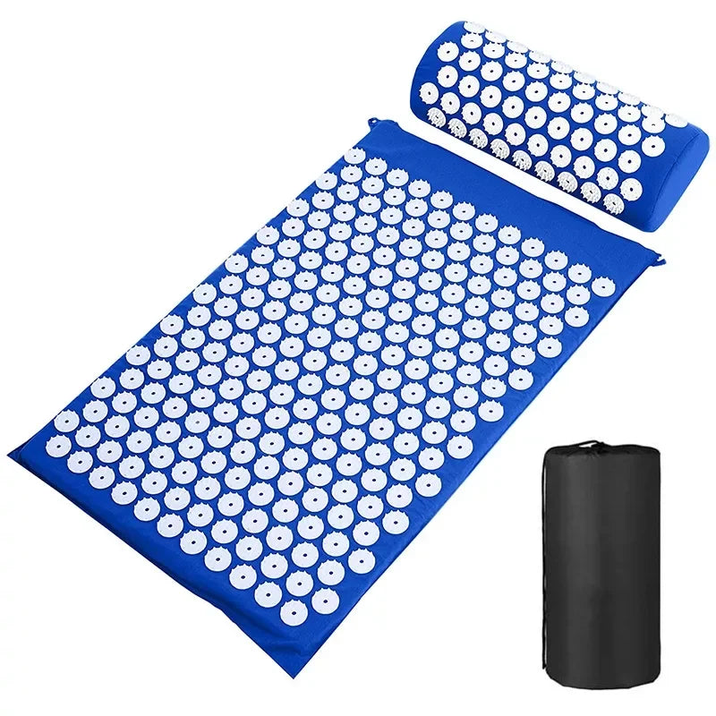 Acupressure Mat And Pillow Set For Neck Back Pain Relief