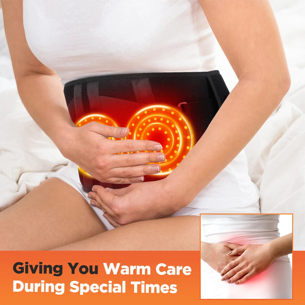 Hailicare Heating Vibration Massager Belt For Lumbar Support