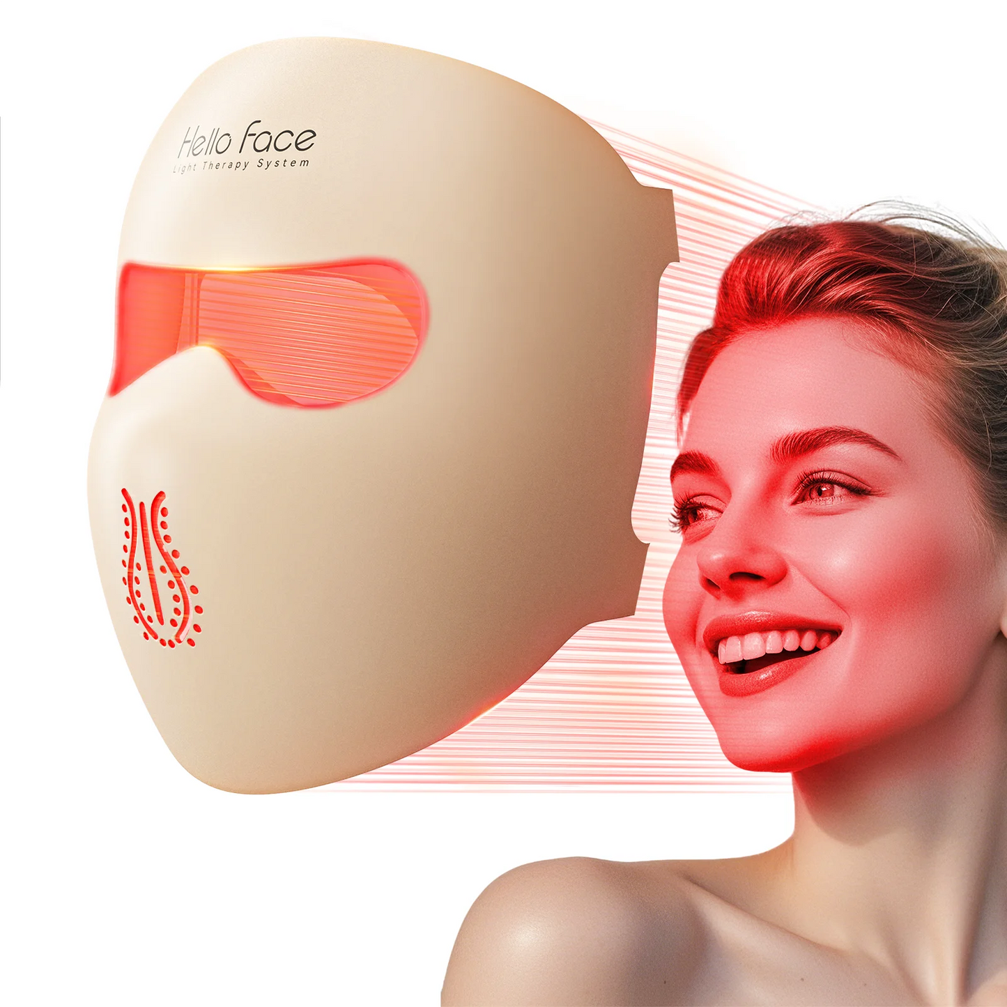 Hello Face M300 4D LED Light Therapy Silicone Facial Mask